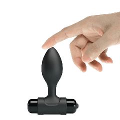 Pretty Love Vibra Butt Plug Black 8,5cm-thumb-6