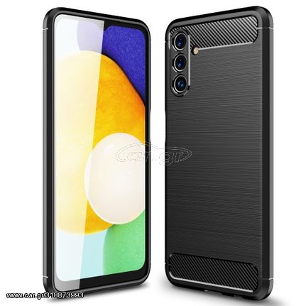 Θήκη Σιλικόνης TPU Carbon Fiber Brushed για Samsung Galaxy A13 5G / A04s - Μαύρο