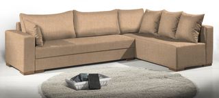 16205759 Γωνιακός καναπές Trendy-Αριστερή-285φ 185β εκ.-Sand Μοριοσανίδα , 1 Τεμάχιο