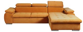 161385059 Γωνιακός καναπές Piemonte-Δεξιά-Portokali Ύφασμα,Μασίφ Ξύλο,Μοριοσανίδα,Κόντρα πλακέ , 1 Τεμάχιο