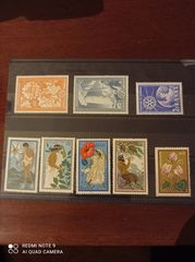 Greece 8 different stamps 1951-1958 mint, cat. 34E