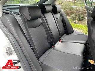 HYUNDAI i10 (2019-2023) Καλύμματα Καθισμάτων Premium (Τεχνόδερμα - Ύφασμα)-thumb-3