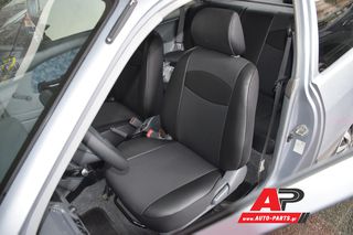 HYUNDAI i10 (2019-2023) Καλύμματα Καθισμάτων Premium (Τεχνόδερμα - Ύφασμα)-thumb-6
