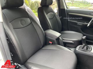 HYUNDAI i10 (2019-2023) Καλύμματα Καθισμάτων Premium (Τεχνόδερμα - Ύφασμα)-thumb-2