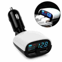 CARMOTION Φορτιστής Αναπτήρα Αυτοκινήτου LED DUAL USB 3.4A 58712