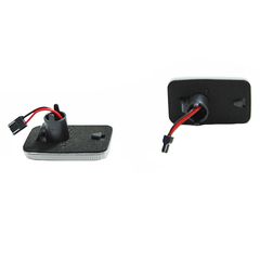 Πλαϊνά Φλας Φτερού Για VW Golf 1 / 2 74-91 / Jetta 84-91 / Corrado 88-95 Led Dynamic Λευκά 2 Τεμάχια-thumb-2