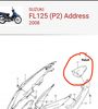 Καπάκι κοντέρ γνήσιο Suzuki Address FL125 και σύνδεσμος ουράς -thumb-8