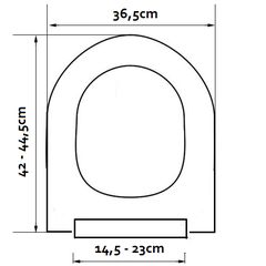 ΚΑΛΥΜΜΑ ΛΕΚΑΝΗΣ WC ΑΠΟΛΛΩΝ 36.5x42-44,5cm ΑΝΑΠΟΔΟ (ΚΟΝΤΟ) BEGAPLAST Β050ΑΝ