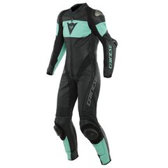 ΦΟΡΜΑ ΔΕΡΜΑΤΙΝΗ DAINESE IMATRA LADY LEATHER 1PC SUIT PERF. (Black/Acqua-Green)