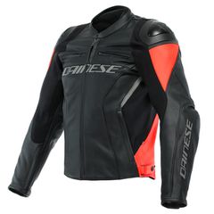 ΜΠΟΥΦΑΝ DAINESE RACING 4 LEATHER JACKET (Black/Fluo-Red)