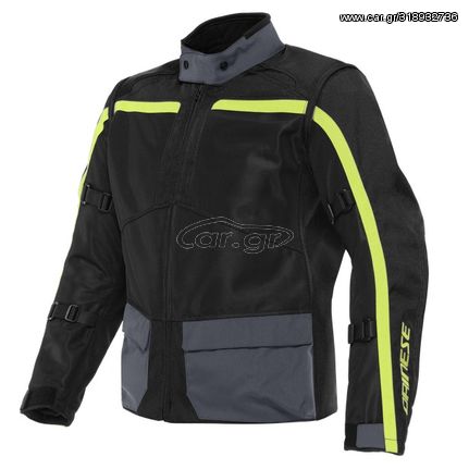 ΜΠΟΥΦΑΝ DAINESE OUTLAW TEX JACKET (Black/Black/Ebony/Fluo-Yellow)