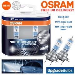 Λάμπες H7 12V 55W Osram Night Braker Unlimited 64210NBUDUO