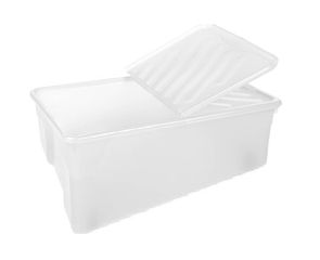 ΚΟΥΤΙ ΑΠΟΘΗΚΕΥΣΗΣ NAK BOX 92L ΛΕΥΚΟ ΜΕ ΡΟΔΑΚΙΑ 70x46x34cm HOMEPLAST