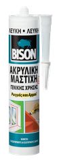 ΑΚΡΥΛΙΚΗ ΜΑΣΤΙΧΗ ΓΕΝΙΚΗΣ ΧΡΗΣΗΣ BISON ACRYLIC UNIVERSAL ΛΕΥΚΗ 300ml 6306906