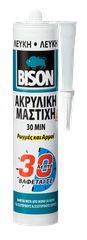ΑΚΡΥΛΙΚΗ ΜΑΣΤΙΧΗ ΓΕΝΙΚΗΣ ΧΡΗΣΗΣ 30min. BISON ACRYLIC ΛΕΥΚΗ 300ml 6303178