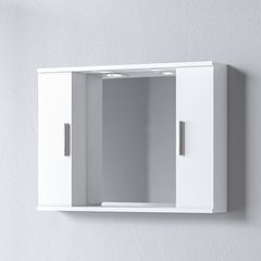 ALON 75 ΚΑΘΡΕΠΤΗΣ ΜΠΑΝΙΟΥ ΛΕΥΚΟΣ ΔΙΠΛΟΣ 75x15x56cm MARTIN 3MAL075GLD