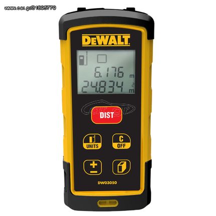 DW03050 ΜΕΤΡΗΤΗΣ ΑΠΟΣΤΑΣΕΩΝ ΛΕΙΖΕΡ DEWALT (2204)