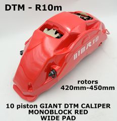 φρενα DTM R10m. AUDI ALL MODELS monoblock 10 PISTONS for ROTORS 420-450mm