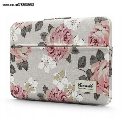 CANVASLIFE SLEEVE LAPTOP 13-14 WHITE ROSE