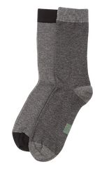Ανδρικές Βαμβακερές Κάλτσες Me We Με Σχέδιο Ρίγα 2 Ζεύγη - Ανθρακί