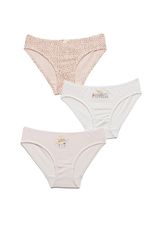 Παιδικά Slip Κορίτσι MINERVA "Little Princess" (3 Pack) Πολύχρωμα