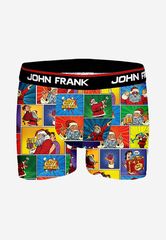 Ανδρικό Boxer JOHN FRANK Xmas Edition "New Year Comics" Πολύχρωμα