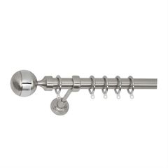 Κουρτινόβεργα πτυσσόμενη 1,40-2,50m νίκελ ματ Ν5 IMPORT HELLAS