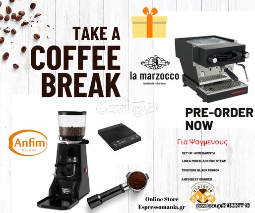 LINEA MINI BLACK PRO STEAM SET UP ANFIMBEST GRINDER &TIMEMORE BLACK MIRROR