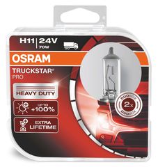 OSRAM Η11 24V 70W Truckstar Pro +100% Περισσότερο Φως (64216TSP-HCB) 2τμχ
