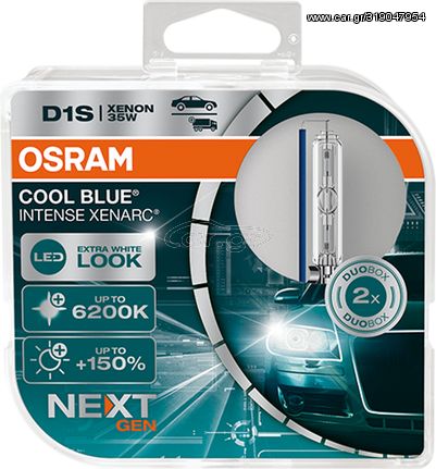 Osram D1S Cool Blue Intense Nextgen 12V 35W 2τμχ-66140CBN-HCB