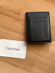 Ανδρικό πορτοφόλι δερμάτινο Calvin Klein New York με 3 θήκες και clip.