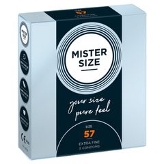 Προφυλακτικά Mister Size 57mm, 3 τμχ