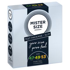 Προφυλακτικά Mister Size Test 47-49-53mm, 3 τμχ