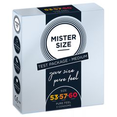 Προφυλακτικά Mister Size Test 53-57-60mm, 3 τμχ