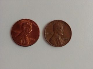 USA ONE cent 1964 & 1985