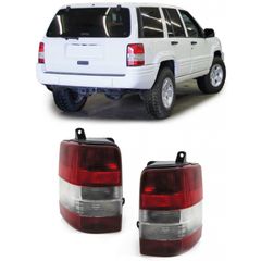 Πίσω Φανάρια Red White Για Jeep Grand Cherokee 1992-1999