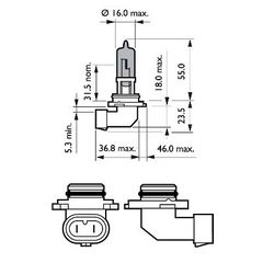 Original BMW Λυχνία, μεγάλα φώτα Halogen 12V 51W 63121382496 