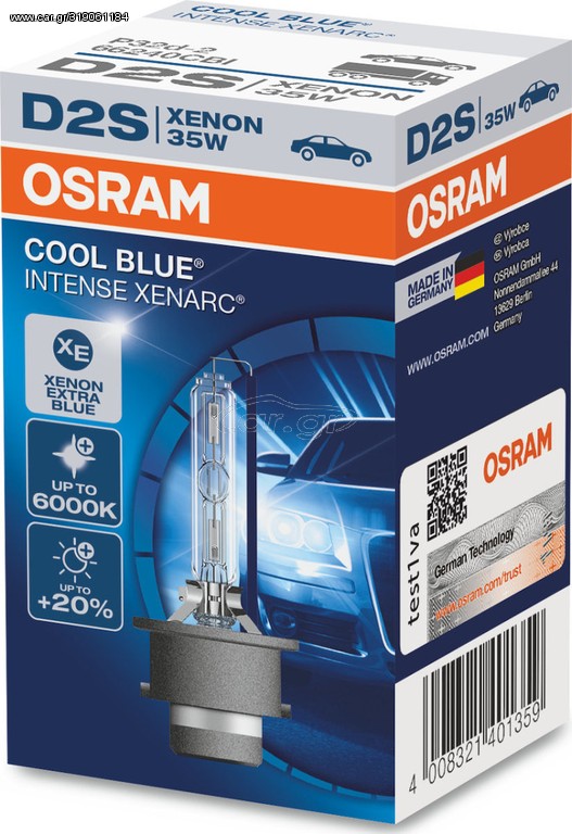 DS2 Original OSRAM XENON Λυχνία, μεγάλα φώτα Halogen 12 35W 