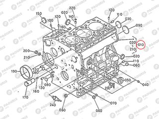 Κορμός κινητήρα Kubota: 16261-01010-thumb-1