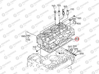 Φλάντζα κεφαλής Kubota: 16427-03310-thumb-1