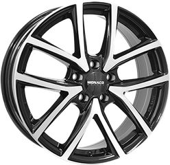 MONACO WHEELS CL2 7.5x18" ( Gloss Black / Polished )