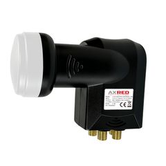 LNB Quattro τετραπλό AXRED LX44 Gold Line για συστήματα Multiswitch, χαμηλού θορύβου 0.1dB συμβατό με DVB-S2