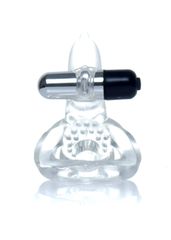 Dolphin Vibro CockRing Clear-thumb-4