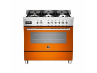 Bertazzoni PRO90 6 MFE S AR T Κουζίνα με Ηλεκτρικό Φούρνο 10 Λειτουργιών και 6 Εστίες Αερίου 14.30kW