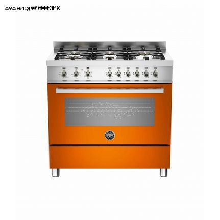 Bertazzoni PRO90 6 HYB S AR T Κουζίνα Αερίου Φούρνος με Αέρα και Ηλεκτρικό Αερόθερμο Ηλεκτρικό Grill 99lt 18,80kW