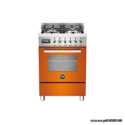 Bertazzoni PRO60 4 MFE S AR T Κουζίνα με Φούρνο Ηλεκτρικό και 4 Εστίες Φυσικού Αερίου 10,75kW