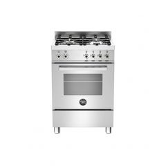 Bertazzoni PRO60 4 MFE S X E Κουζίνα με Φούρνο Ηλεκτρικό 58lt 9 Λειτουργιών και 4 Εστίες Αερίου 10.75kW 59,5x60x91,5 cm