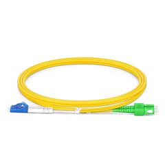 Καλώδιο μονότροπης οπτικής ίνας FRACARRO BR1E-SA-LU-D SC/APC αρσενικό - LC/UPC αρσενικό 1m Duplex σε κίτρινο χρώμα
