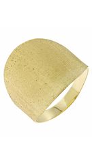 Δαχτυλίδι σεβαλιέ χρυσό 14 καράτια ματ No.54