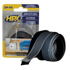 Ηρχ Zip Fix (αρσενικό + θηλυκό) Μαύρο 20mmx1m, Hpx